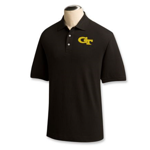 Georgia Tech Yellow Jackets Men's Ace Polo - Black